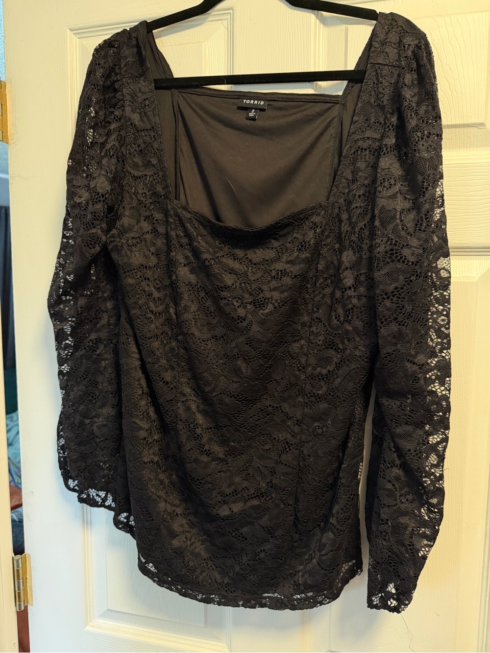 Torrid Lace Square Neck Top
